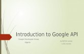 Introduction to google api