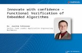 Innovate with confidence – Functional Verification of Embedded Algorithms