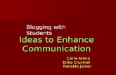 Blogging With Students: Ideas to enhance Communication