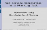 Web Service Composition as a Planning Task: Experiments using Knowledge-Based Planning