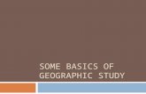 Basics Of Geographic Study