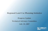 Regional Land Use Planning Progress Update Tac 071907