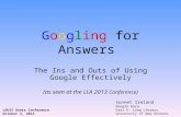 LUC 2013 Googling for Answers