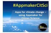 Apps for Climate Change - using Appmaker for Citizen Science