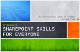 SharePoint Skills for Everyone