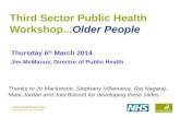 Herts third sector public health workshop older people