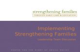 Implementing Strengthening Families Leadership Team Discussion