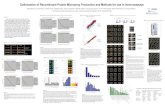 Optimization of recombinant Protein Microarray Production and Methods for use in Immunoassays poster