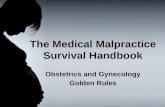 OBS/GYN Medical Malpractice Survival Handbook