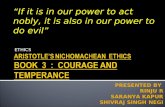 nichomachean ethics book three courage and temperance