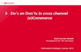 Do’s & Don’ts van E-commerce