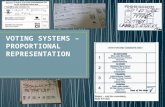 Voting Systems – Proportional Representation