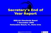 Secretary's End of Year Report