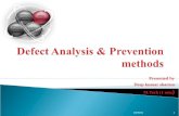 Defect analysis and prevention methods