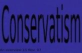 conservatism an overview