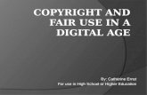 Copyright and fair use in a digital age