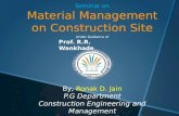Material management on construction site