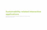 Sustainability Related Interactive Applications