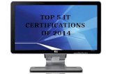 Top 5 IT Certifications of 2014 Based on Average Salary