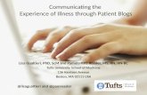 Ressler, P.K. and Gualtieri, L.: Communicating the Experience of Illness through Patient Blogs