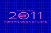 2011 Forty Book of Lists