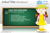 Education children blackboard globe school time blackboard powerpoint presentation templates.