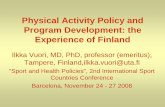 Physical activity policy and program development: the experience of Finland