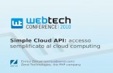 Simple Cloud API: accesso semplificato al cloud computing