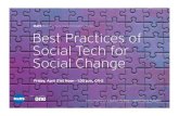 Best Practices of Social Tech for Social Change - MaRS Best Practices Series