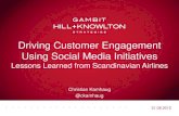 Customer Engament through Social Media - Lessons learned from SAS