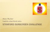 Stanford Sunscreen Challenge