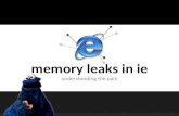 Memory Leaks In Internet Explorer