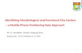 IIdentifying morphological and functional city centers