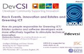 DevCSI Project and working with Estates Managers and Greening ICT experts