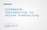 GivenGain: Introduction to Online Fundraising 2013