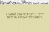 Kratom.pro offers the best kratom extract products