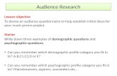 Audience Research PPT