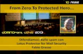 From Zero To Protected Hero… - Fabio Grasso - Dominopoint Days 2013 #dd13