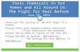 Toxic Chemicals All Around Us: The Fight for Real Reform