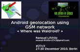 Android geolocation using GSM network
