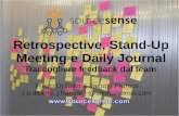Retrospective, StandUp Meeting e Daily Journal