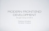 Modern Front-End Development