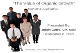 The Value of Organic Growth