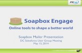 Soapbox Mailer Demo at Salesforce DC Nonprofit User Group Meeting