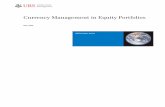 Currency Management in Equity Portfolios