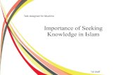 Importance of seeking knowledge in Islam