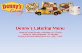 Denny’S  Catering  Menu  Presentation