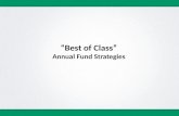 "Best of Class" Annual Fund Strategies