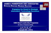 064 Engaging the Board in Strategic Information Technology Decisions -- by Dr James A Robertson PrEng