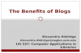 Aldridge PowerPoint about Blogs